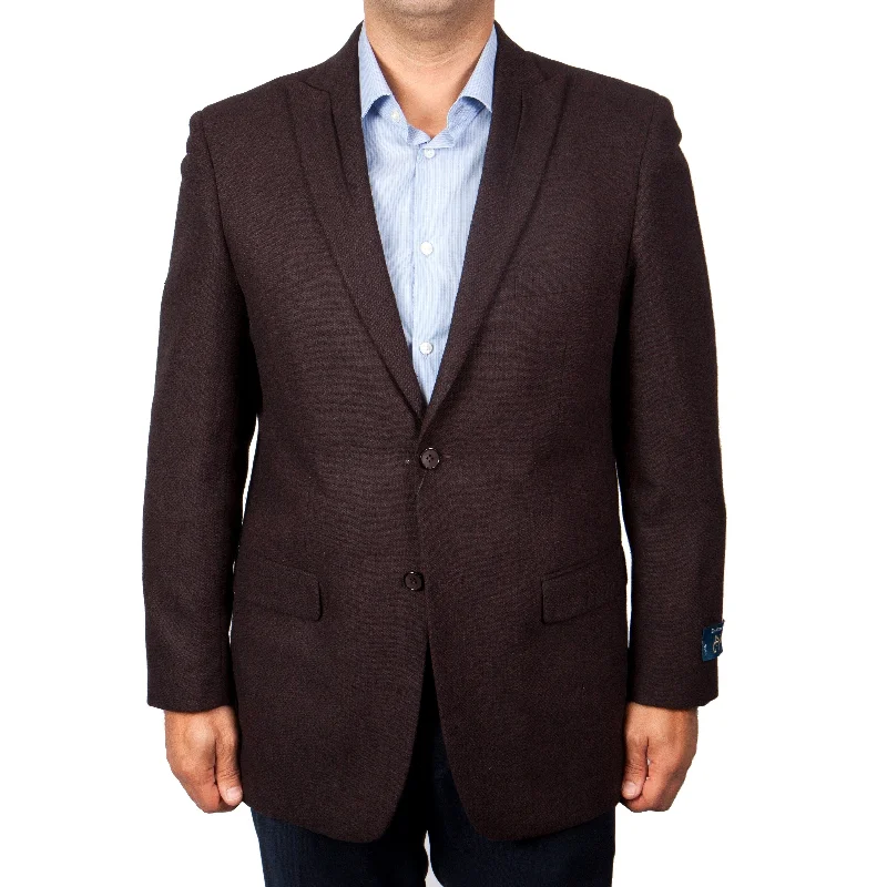 Mens Blazer Slim Fit Solid Sports Coat Blazer Jacket featuring Notch Lapel