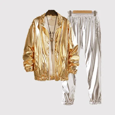 TZ106 gold and silver trousers