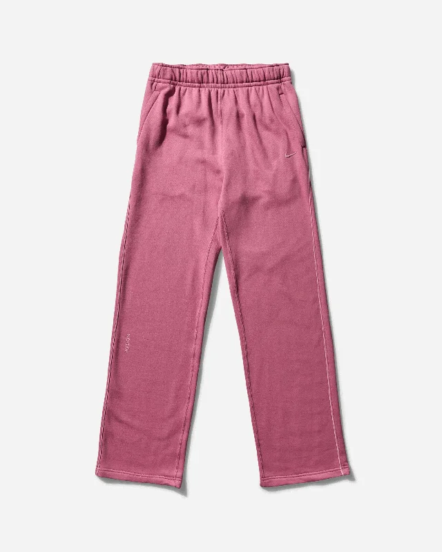 Men's NOCTA Open Hem Fleece Pants Desert Berry