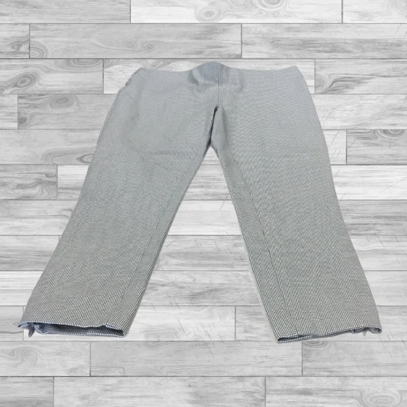 Pants Ankle By Loft In Grey White, Size: 4