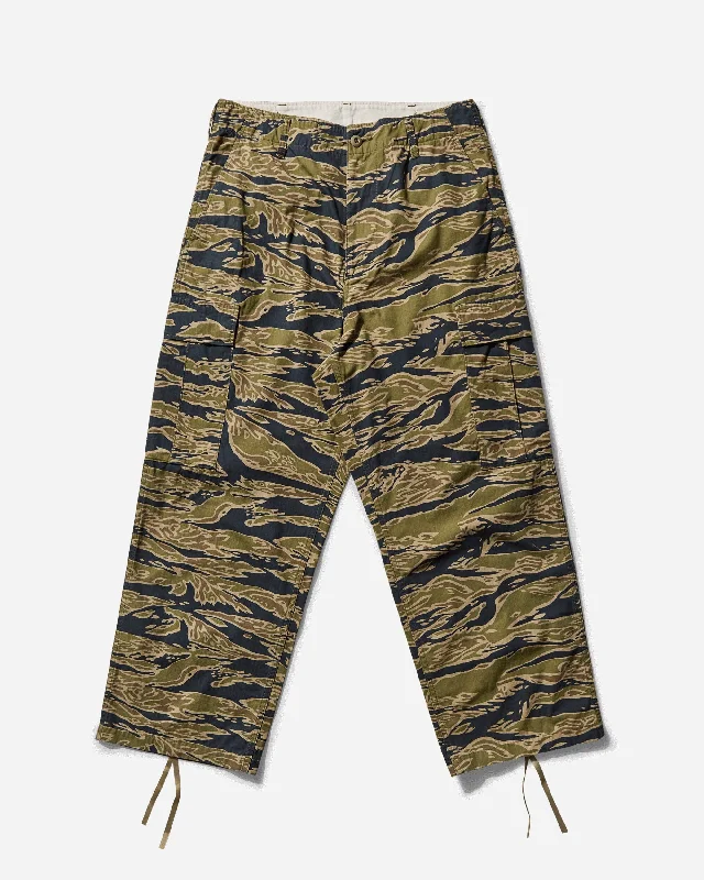 Men's Tiger Camo 6 Pocket Trousers Olive