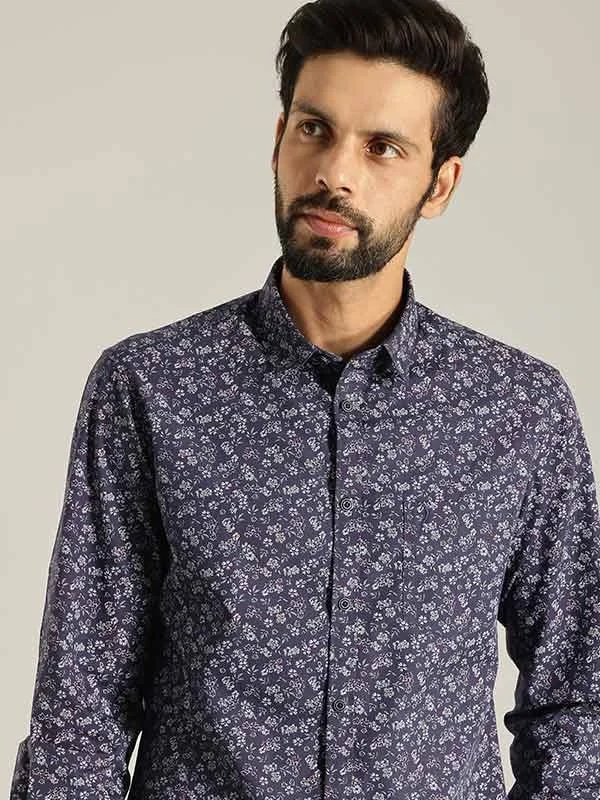 Men Printed Full Sleeve Cotton Shirt