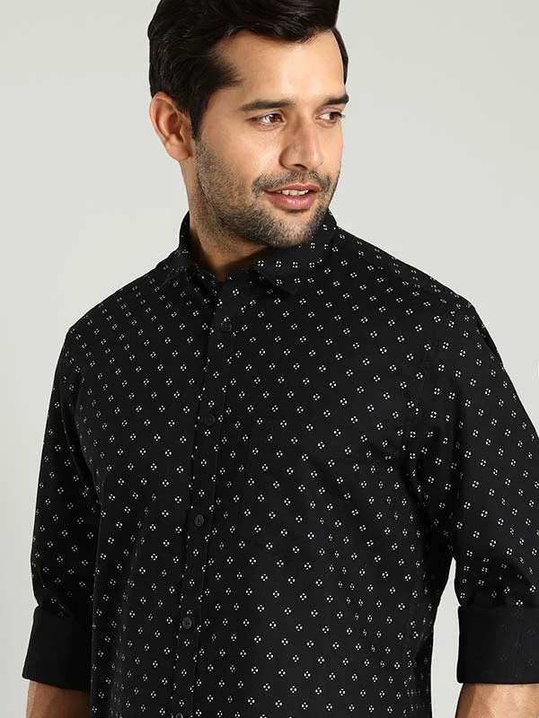 Men Printed Full Sleeve Cotton Shirt