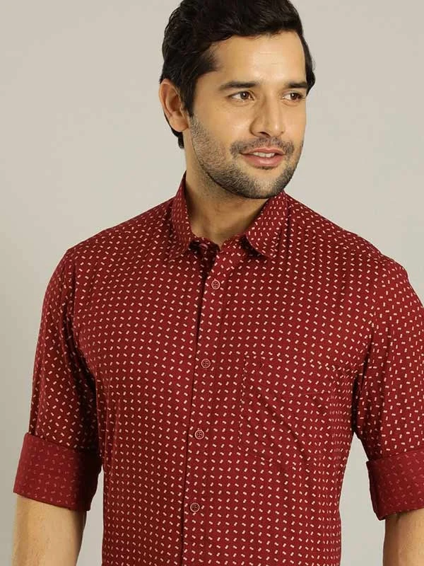 Men Printed Full Sleeve Cotton Shirt