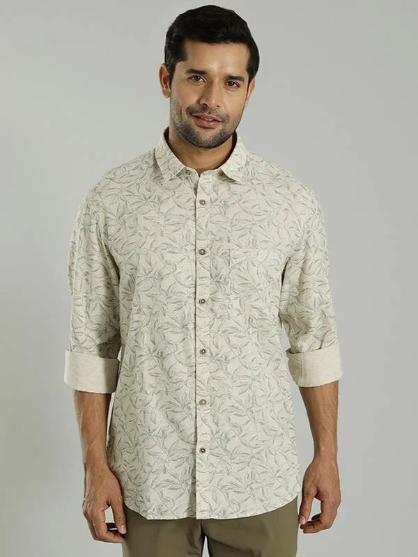 Men Printed Full Sleeve Cotton Shirt