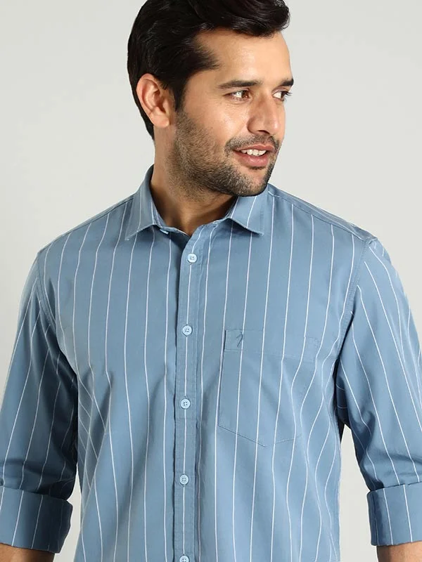 Men Striped Full Sleeve Cotton Shirt