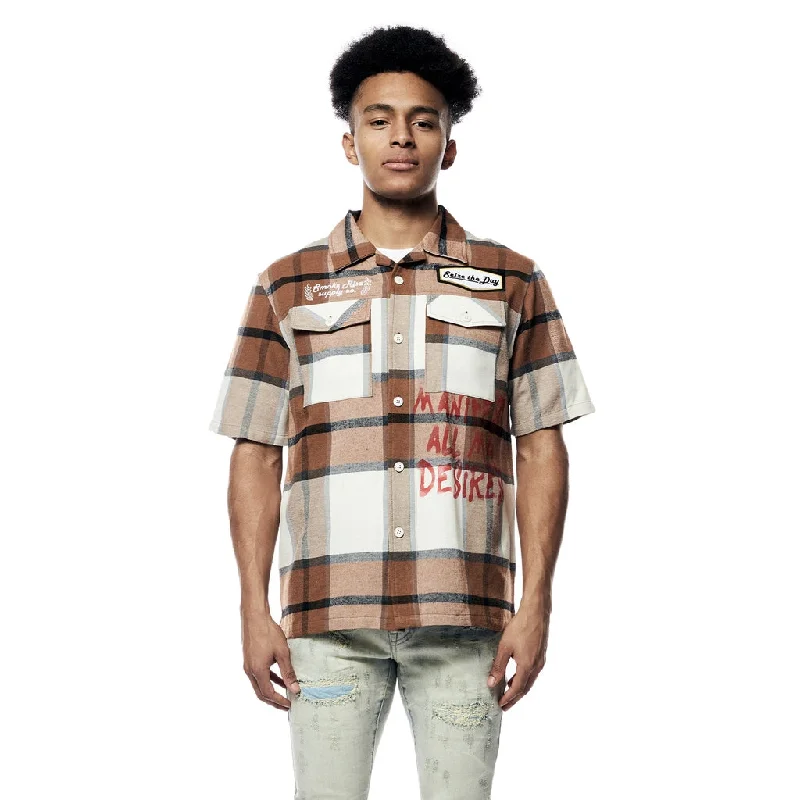 Plaid Graphic Shirt - Rust Plaid