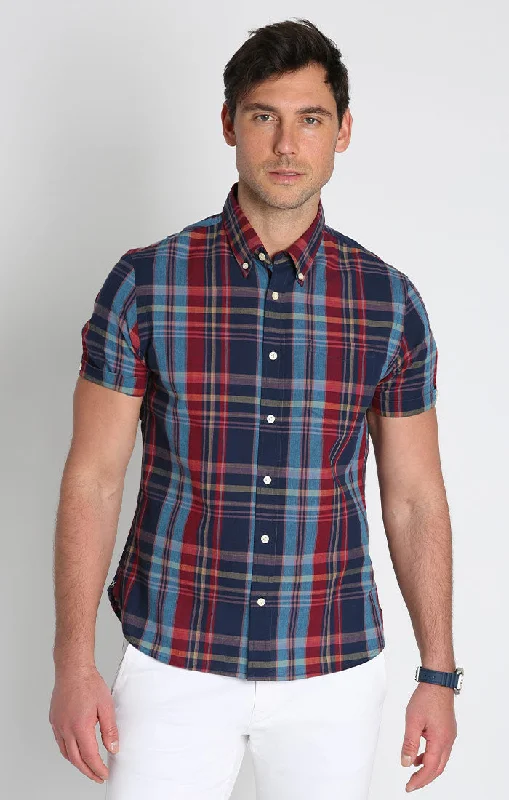 INDIGO PLAID MADRAS