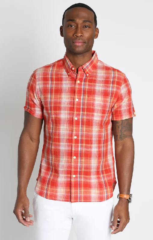 LIGHT RED PLAID MADRAS