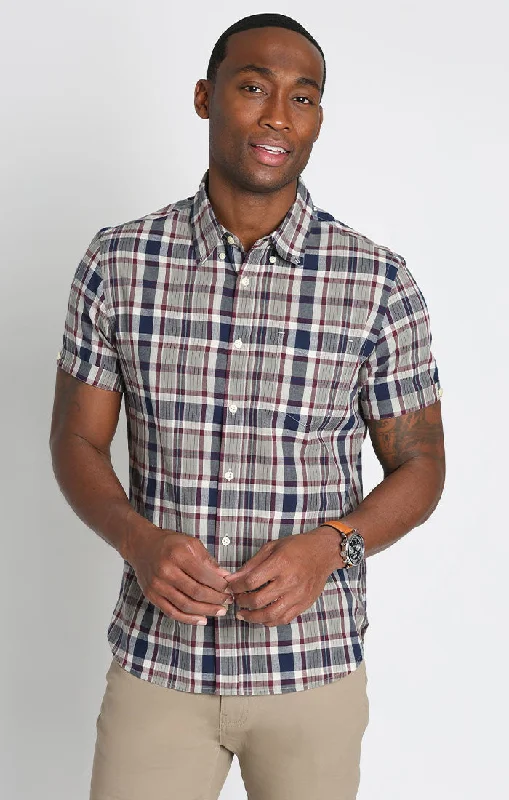 NAVY PLAID MADRAS