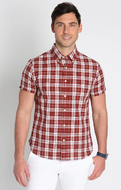 BURGUNDY PLAID MADRAS