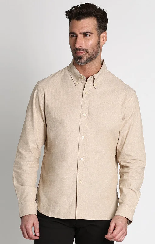 Stretch Chambray Long Sleeve Shirt