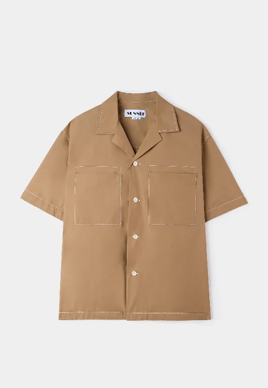 Sunnei Shortsleeve Shirt Dbg Dark Beige