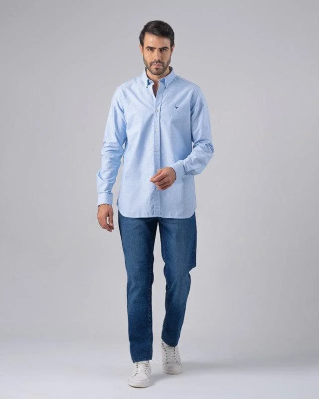 SLIM-FIT OXFORD SHIRT  - SKY BLUE